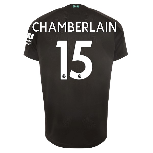 Camiseta Liverpool NO.15 Chamberlain Replica Tercera Ropa 2019/20 Negro